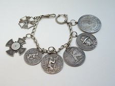 Patriotische Schützenkette um 1929 Silber Norddeutscher Schützenbund 900 Silber