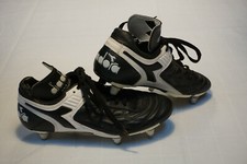 Fussballschuhe mit neuen Stollen, Diadora, schwarz/ weiß, 37/38, Leder, gut erha