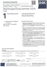 2003-2025 IHK Abschlussprüfung Industriekaufmann Industriekauffrau + Lösungen 