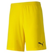 PUMA TEAM FINAL 21 KNIT SHORTS, KURZE HOSE , TORWARTHOSE, FUßBALL GELB