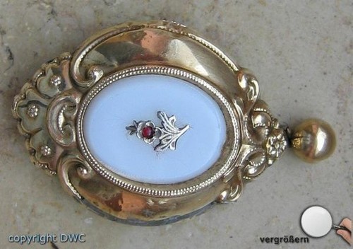 Brosche schaumgold - brosche,