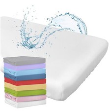 WhizProducts Spannbettlaken mit integriertem Matratzenschoner 70 x 140 cm 