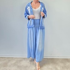 Damen Hose Marlene Weites Bein