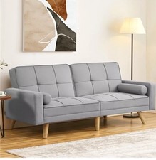 Graues 2-Sitzer Sofa –mit Schlaffunktion ca. 1 Jahr alt – Selbstabholer