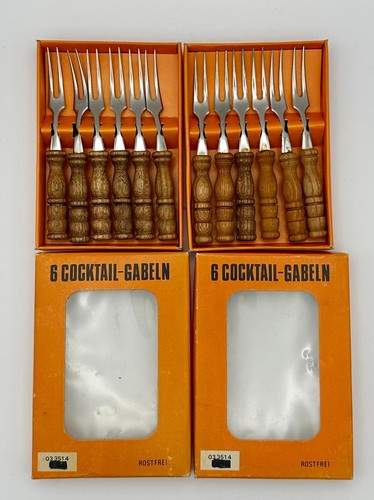 Vintage sets cocktail gabeln - vintage,