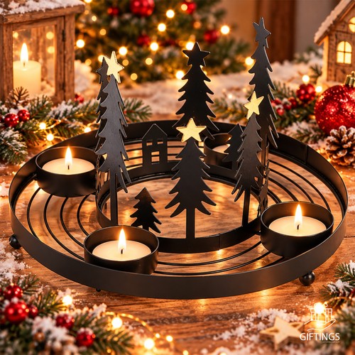 Weihnachtlicher teelichthalter - weihnachtlicher,