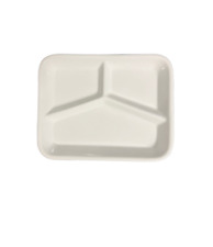 Fondueteller 24 x 19 cm Fondue Teller eckig 3geteilt Frühstücksteller