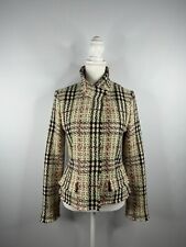 Burberry Damen kurz Wollmantel Kaschmir Trenchcoat Mantel Beige Nova Check Gr.40