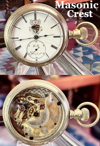 Gruen masonic taschenuhr 18s - gruen,