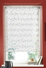 Klemmfix Doppelrollo Klemmrollo Duo Rollo Easyfix Rollo weiß grau Dreiecke