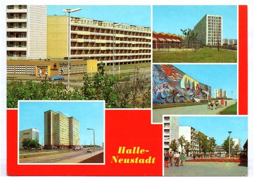 Halle neustadt gaststätte - ak,