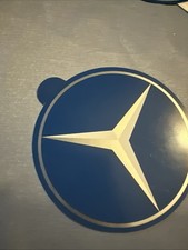 1 Stück Alter Auto Aufkleber Mercedes Stern ca. 10 Cm D Unbenutzt