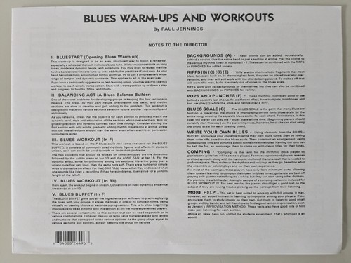 Blues warm ups - blues, warm-ups