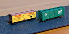 Micro Trains / Atlas, zwei Spur N US Güterwagen (Boxcar)