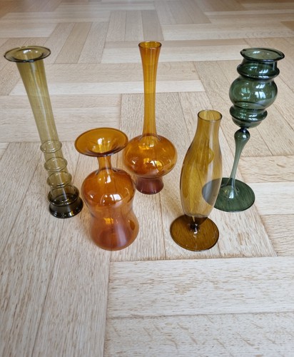 Lauscha glas vasen - glas,