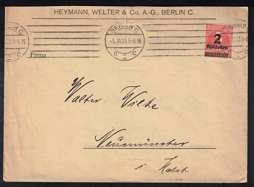 Deutsches reich 1923 brief - deutsches,