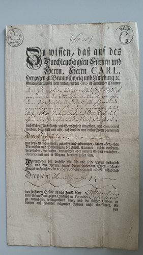Historische dokumente carl - historische, dokumente: