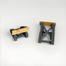 Prellbock 2 Stück h0 1:87 mit Echtholz!