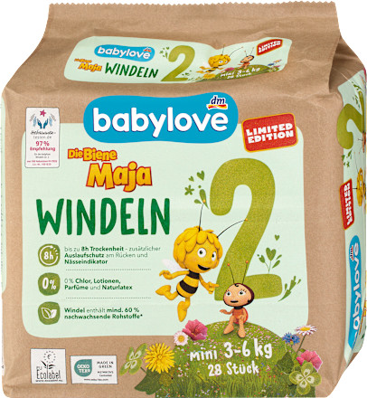 Babylove biene maja windeln - biene,