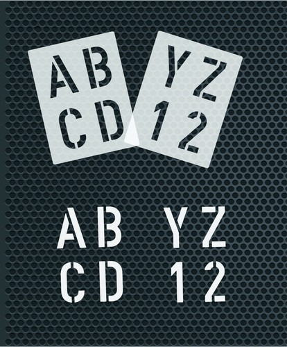 Druck buchstaben und - und, zahlen