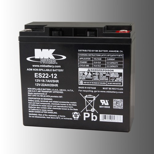 Es22 12v 22ah agm - 22ah,