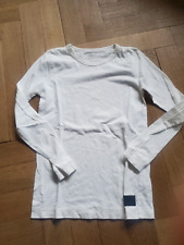 Langarmshirt von Pomp de Lux, neu, weiss, Gr. 146/152, unisex, organic cotton