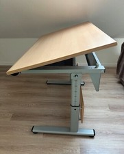 Höhenverstellbarer und neigbarer PAIDI-Marco2-Schreibtisch 120 x 70 