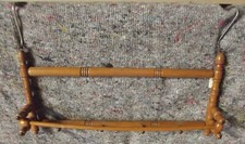 Möbel, Kleinmöbel, Handtuchhalter, antik, gedrechselt, Kirschbaumfarbton