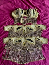 Handgefertigtes gelbes Bauchtanzkostüm - Schleier, Rock, Gürtel und BH enthalten