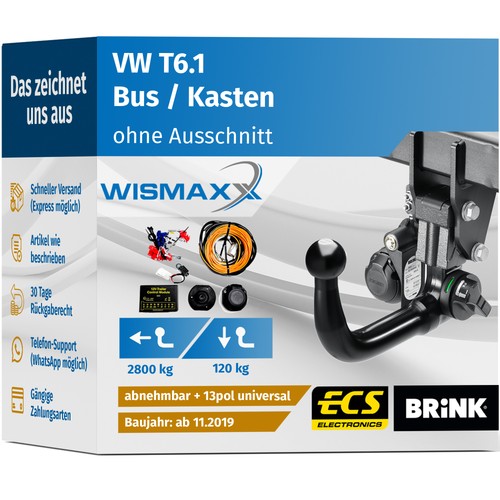 Anhängerkupplung für 1 - für, vw