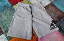 Neu Adidas Sweatshorts Grau Größe M – Bequeme Shorts, Baumwoll-Mix