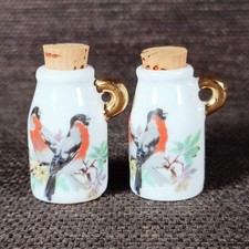 2 x kleine Vintage Porzellan Krüge mit Vergoldung, Sammler, Miniatur, gebraucht