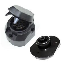 Anhänger Steckdose 13 polig Kunststoff mit Dichtung PKW Anhängerkupplung Dose