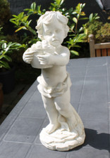 FIGUR-PUTTE mit Obstschale-WOHNZIMMER -GARTEN-TERRASSE-BALKON