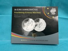 FOLDER f. 20 EURO 2018 - FROSCHKÖNIG - OHNE MÜNZE / LEER ORI