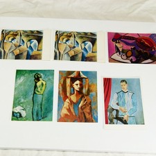 6 Kunstkarten - Pablo Picasso - Postkarten, vmtl 60er Jahre