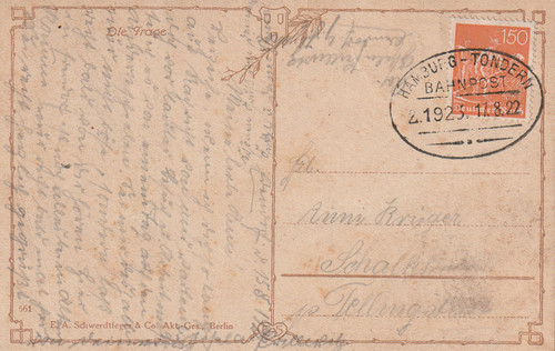 Kte mit bahnpoststempel - dr,
