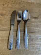 Auerhahn Edelstahl Kinder Besteck 3 Teile 1 Messer 1 Gabel 1 Löffel 