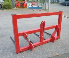 Ballengabel Ballentransportgabel Dreipunkt Euroaufnahme 4Zinken 1100mm