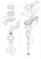 Makita Ersatzteile für Exzenterschleifer BO5041