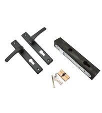 Türschloss Kasten Fallengriff Zylinder Metalltor Set Schloss Klinke Nachtriegel