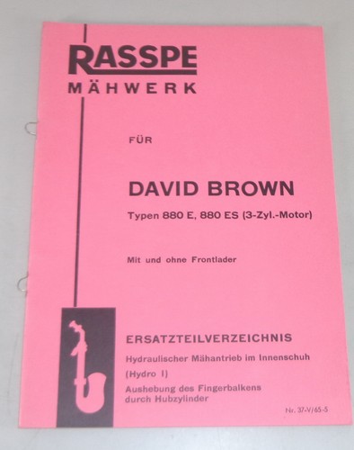 Teilekatalog rasspe mähwerk - teilekatalog,