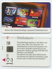 118679 - Rettet die Schmetterlinge, sammelt Telefonkarten! - alte Telefonkarte