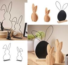 Deko-Figur Hase Metall/Holz/Tafel Draht Ausw.Ostern*Frühling*Dekofigur*Osterhase