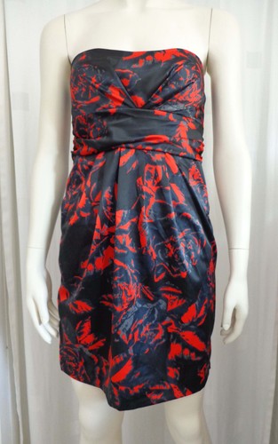 Rot schwarzes bustierkleid von - rot-schwarzes,