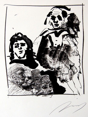 Alfred hrdlicka lithographie - alfred, hrdlicka,