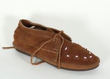 M20 Mokassins Stickerei Indianer Damen Boho Ethno Perlen Minnetonka Leder 39,5
