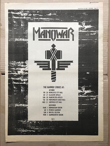 Manowar sign the hammer - sign,