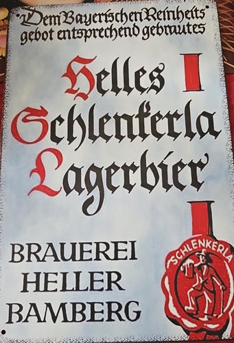 Blechschild brauerei heller - ,