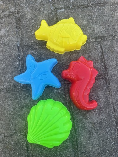 4er set sandformen muschel - set,
